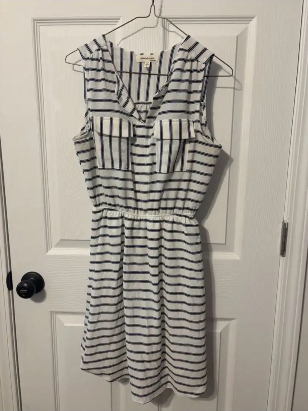White Striped Dress